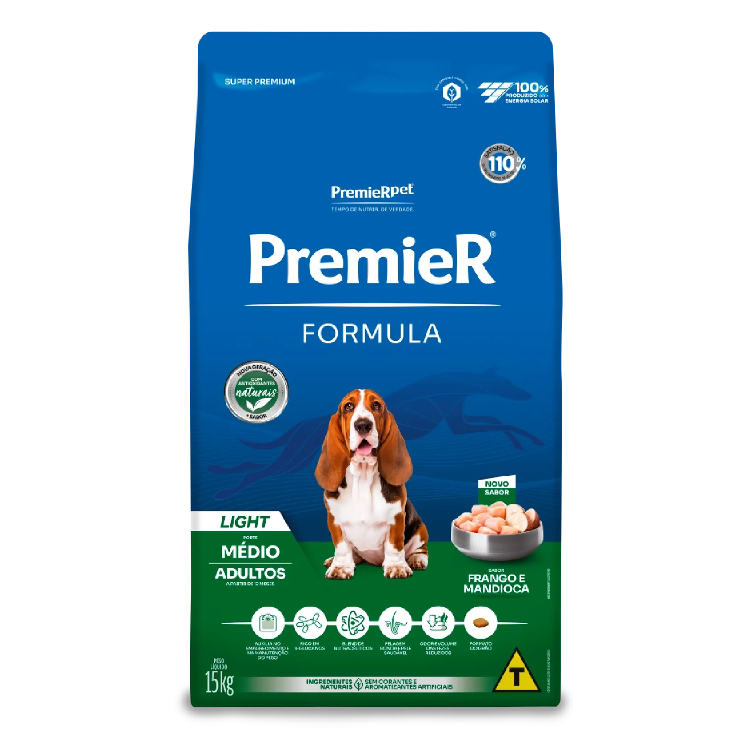 Ração Premier Formula Light Cães Adultos Raças Médias Frango